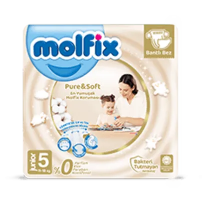 Molfix Pure_Soft Junior Taped Baby Nappy